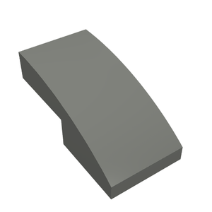 LEGO 11477 Slope, Curved 2 x 1 x 2/3 in Dark Bluish Gray - Authentic LEGO Part