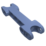 LEGO 50898 Technic, Axle and Pin Connector 2 x 7 with 2 Ball Joint Sockets, Rounded Ends in Sand Blue - Authentic LEGO Part