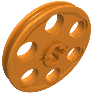 LEGO 4185 Technic Wedge Belt Wheel (Pulley) in Orange - Authentic LEGO Part