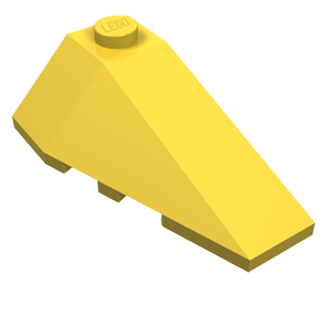 LEGO 43711 Wedge 4 x 2 Triple Right in Yellow - Authentic LEGO Part