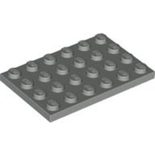 LEGO 3032 Plate 4 x 6 in Light Gray - Authentic LEGO Part