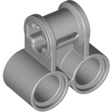 LEGO 32291 Light Bluish Gray Technic, Axle and Pin Connector Perpendicular Double in Light Bluish Gray - Authentic LEGO Part