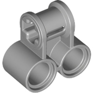 LEGO 32291 Light Bluish Gray Technic, Axle and Pin Connector Perpendicular Double in Light Bluish Gray - Authentic LEGO Part