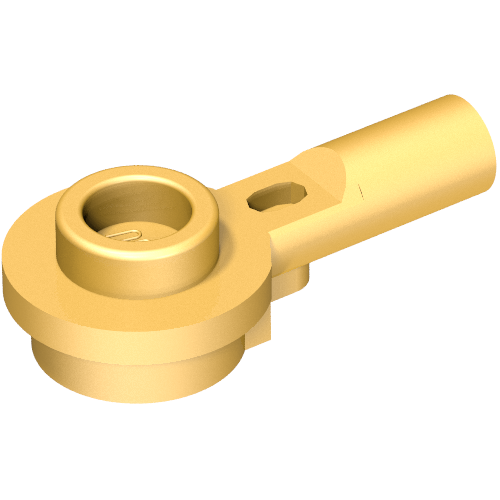 LEGO 32828 Bar   1L with 1 x 1 Round Plate with Hollow Stud in Pearl Gold - Authentic LEGO Part