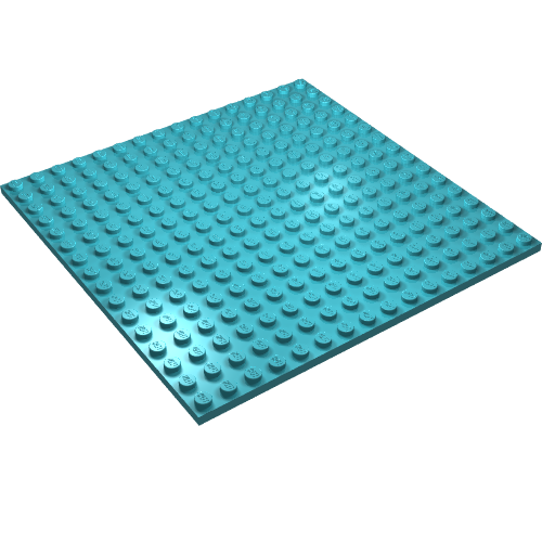 LEGO 91405 Plate 16 x 16 in Medium Azure - Authentic LEGO Part