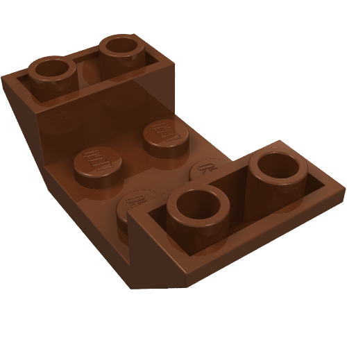 LEGO 4871 Slope Inverted 45° 4 x 2 Double in Reddish Brown - Authentic LEGO Part