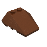 LEGO 48933 Wedge 4 x 4 Triple with Stud Notches in Reddish Brown - Authentic LEGO Part