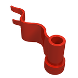 LEGO 4495b Flag 4 x 1 Wave Right in Red - Authentic LEGO Part