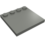 LEGO 6179 Tile, Modified 4 x 4 with Studs on Edge in Dark Bluish Gray - Authentic LEGO Part
