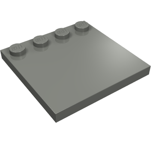 LEGO 6179 Tile, Modified 4 x 4 with Studs on Edge in Dark Bluish Gray - Authentic LEGO Part