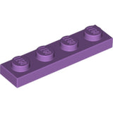 LEGO 3710 Plate 1 x 4 in Medium Lavender - Authentic LEGO Part