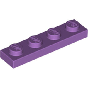 LEGO 3710 Plate 1 x 4 in Medium Lavender - Authentic LEGO Part