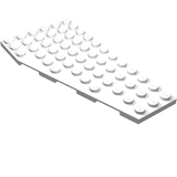 LEGO 30356 Wedge, Plate 12 x 6 Right in White - Authentic LEGO Part