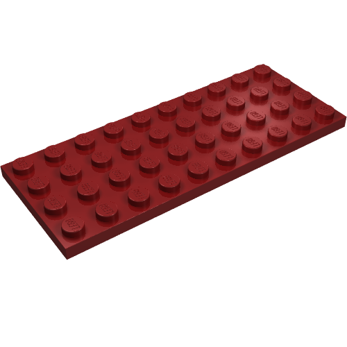 LEGO 3030 Plate 4 x 10 in Dark Red - Authentic LEGO Part