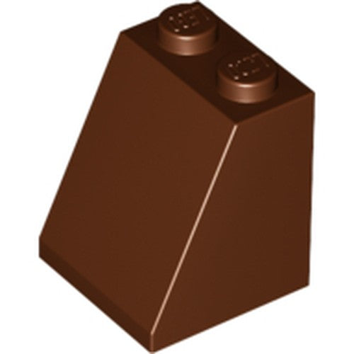 LEGO 3678b Slope 65 2 x 2 x 2 with Bottom Tube in Reddish Brown - Authentic LEGO Part