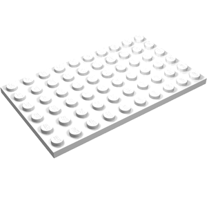 LEGO 3033 Plate 6 x 10 in White - Authentic LEGO Part