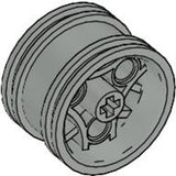 LEGO 44292 Wheel 30.4mm D. x 20mm with 3 Pin Holes in Light Gray - Authentic LEGO Part