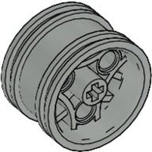 LEGO 44292 Wheel 30.4mm D. x 20mm with 3 Pin Holes in Light Gray - Authentic LEGO Part