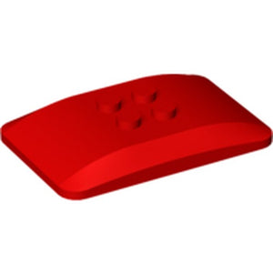 LEGO 98281 Wedge 6 x 4 x 2/3 Quad Curved in Red - Authentic LEGO Part