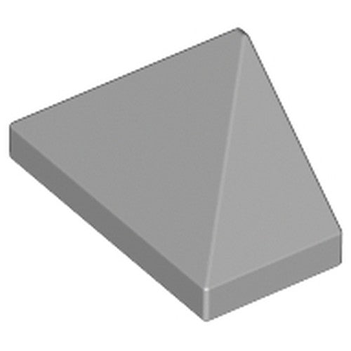 LEGO 3048c Slope 45 2 x 1 Triple with Inside Bar in Light Bluish Gray - Authentic LEGO Part