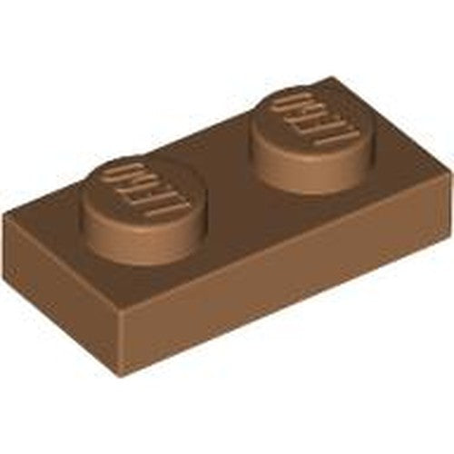 LEGO 3023 Plate 1 x 2 in Medium Nougat - Authentic LEGO Part