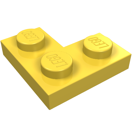 LEGO 2420 Plate 2 x 2 Corner in Yellow - Authentic LEGO Part