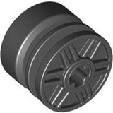 LEGO 55982 Wheel 18mm D. x 14mm with Axle Hole, Fake Bolts and Shallow Spokes in Black - Authentic LEGO Part