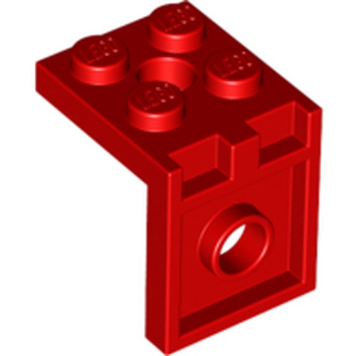 LEGO 3956 Bracket 2 x 2 - 2 x 2 with 2 Holes in Red - Authentic LEGO Part