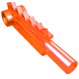 LEGO 6117 Minifigure, Utensil Tool Chainsaw Blade in Trans-Neon Orange - Authentic LEGO Part