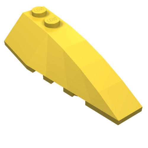 LEGO 41747 Wedge 6 x 2 Right in Yellow - Authentic LEGO Part