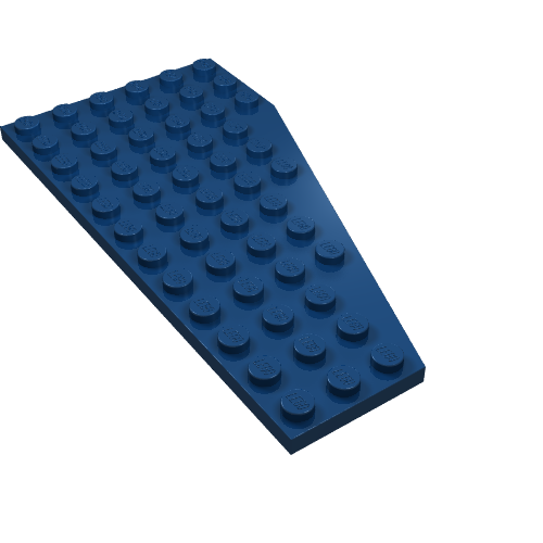 LEGO 30355 Wedge, Plate 12 x 6 Left in Dark Blue - Authentic LEGO Part
