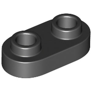 LEGO 35480 Plate, Round 1 x 2 with Open Studs in Black - Authentic LEGO Part