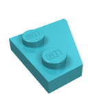 LEGO 24299 Wedge, Plate 2 x 2  Left in Medium Azure - Authentic LEGO Part