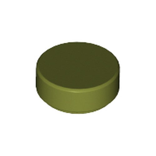 LEGO 98138 Tile, Round 1 x 1 in Olive Green - Authentic LEGO Part
