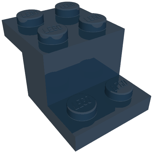 LEGO 73562 Bracket 3 x 2 x 1 1/3 with Bottom Stud Holder in Dark Blue - Authentic LEGO Part