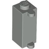 LEGO 3581 Brick, Modified 1 x 1 x 2 with Shutter Holder in Light Gray - Authentic LEGO Part
