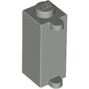 LEGO 3581 Brick, Modified 1 x 1 x 2 with Shutter Holder in Light Gray - Authentic LEGO Part
