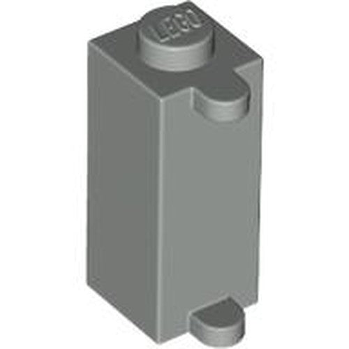 LEGO 3581 Brick, Modified 1 x 1 x 2 with Shutter Holder in Light Gray - Authentic LEGO Part