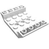 LEGO 60219 Slope, Inverted 45 6 x 4 Double with 4 x 4 Cutout and 3 Holes in White - Authentic LEGO Part