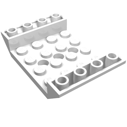 LEGO 60219 Slope, Inverted 45 6 x 4 Double with 4 x 4 Cutout and 3 Holes in White - Authentic LEGO Part