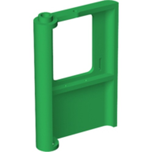 LEGO 4182 Door 1 x 4 x 5 Train Right, Thin Support at Bottom in Green - Authentic LEGO Part