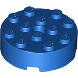 LEGO 87081 Brick, Round 4 x 4 with Hole in Blue - Authentic LEGO Part