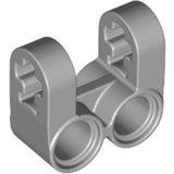 LEGO 41678 Technic, Axle and Pin Connector Perpendicular Double Split in Light Bluish Gray - Authentic LEGO Part
