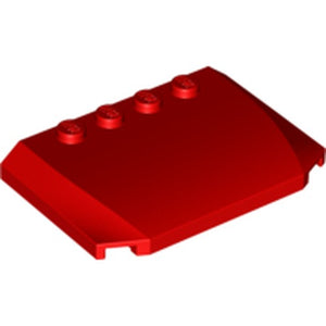 LEGO 52031 Wedge 4 x 6 x 2/3 Triple Curved in Red - Authentic LEGO Part