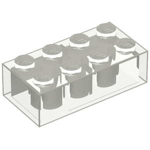 LEGO 3001 Brick 2 x 4 in Trans-Clear - Authentic LEGO Part