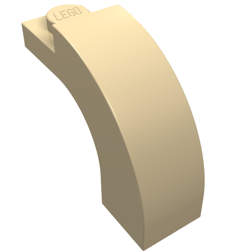 LEGO 6005 Arch 1 x 3 x 2 Curved Top in Tan - Authentic LEGO Part
