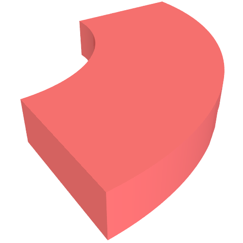 LEGO 27925 Tile, Round Corner 2 x 2 Macaroni in Coral - Authentic LEGO Part