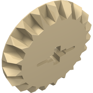 LEGO 32198 Technic, Gear 20 Tooth Bevel in Tan - Authentic LEGO Part