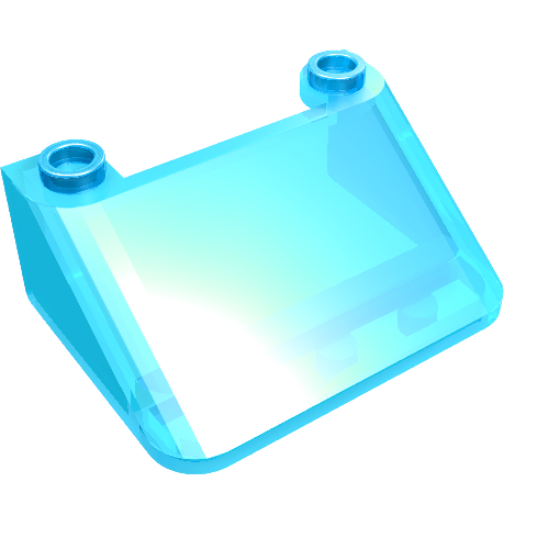 LEGO 57783 Windscreen 3 x 4 x 1 1/3 Large Glass Surface in Trans-Light Blue - Authentic LEGO Part