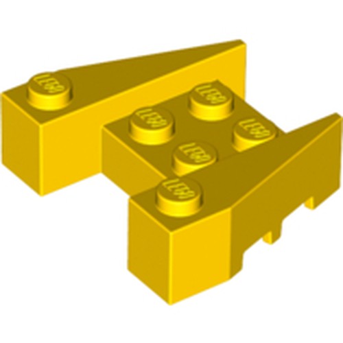 LEGO 50373 Wedge 3 1/2 x 4 with Stud Notches in Yellow - Authentic LEGO Part